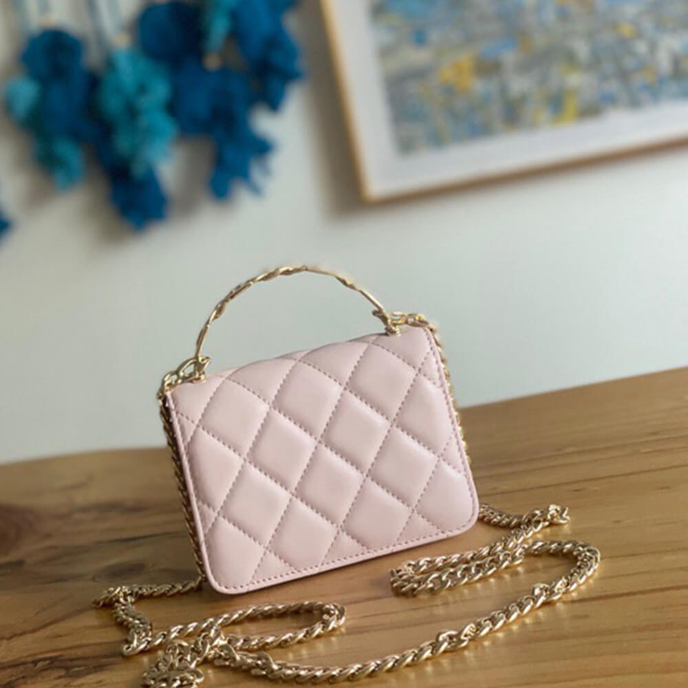 Chanel mini flap with top handle(HIGH-END GRADE)