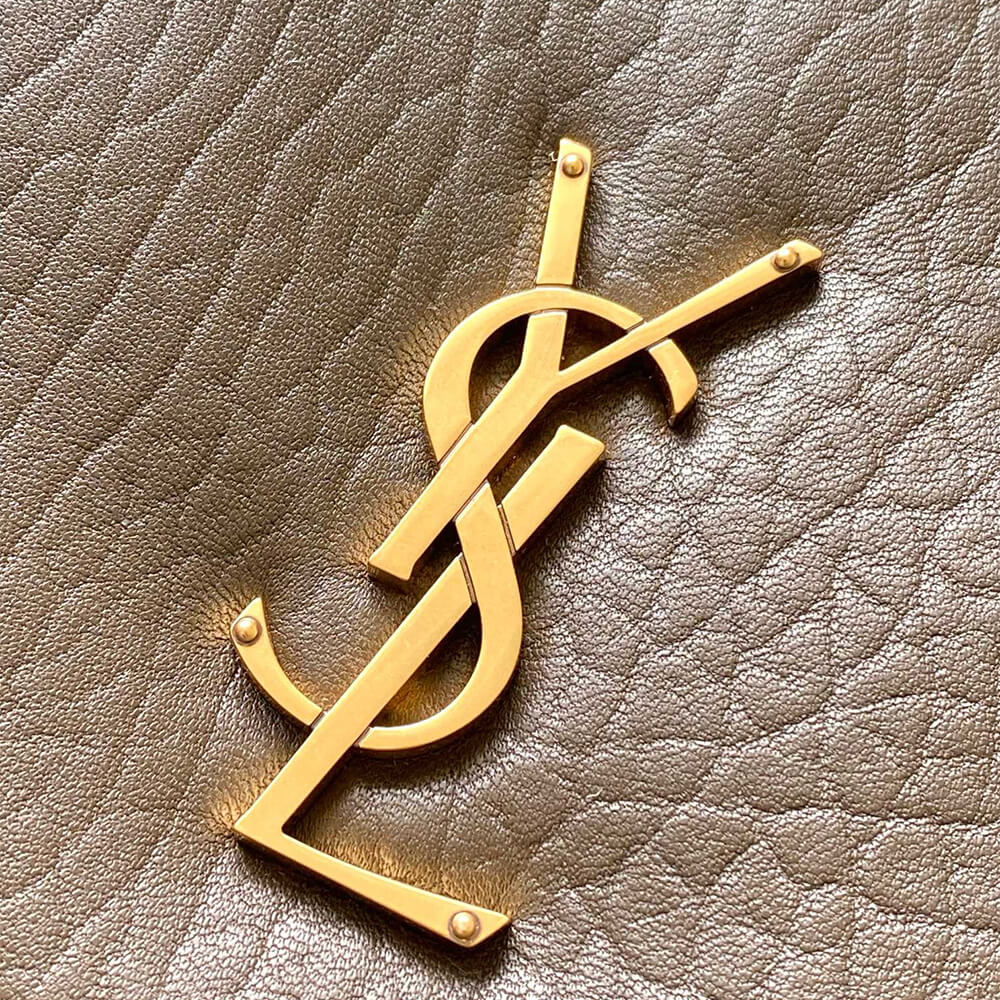 YSL Calypso large in grained lambskin