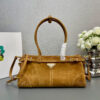 Prada Medium suede handbag(high-end grade)