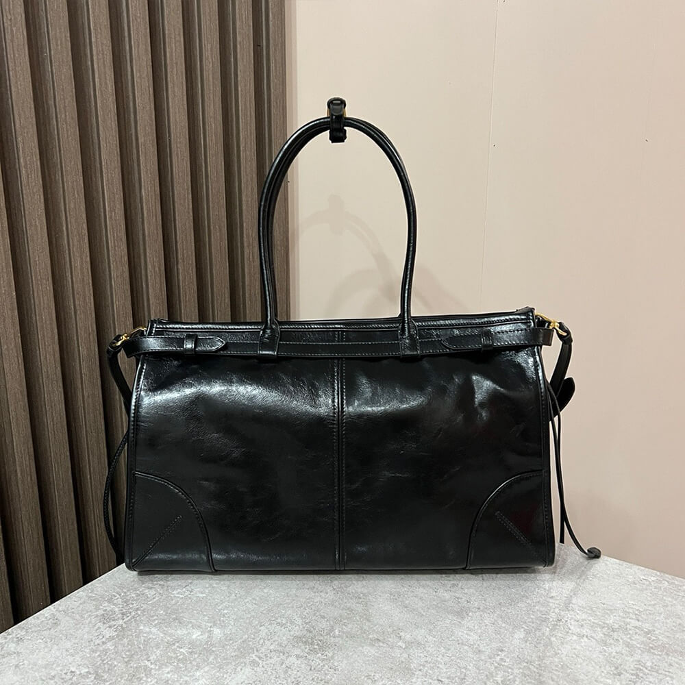 Prada Large leather handbag(high-end grade)