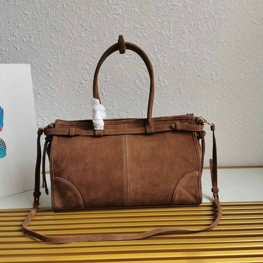 Prada Large leather handbag(high-end grade)