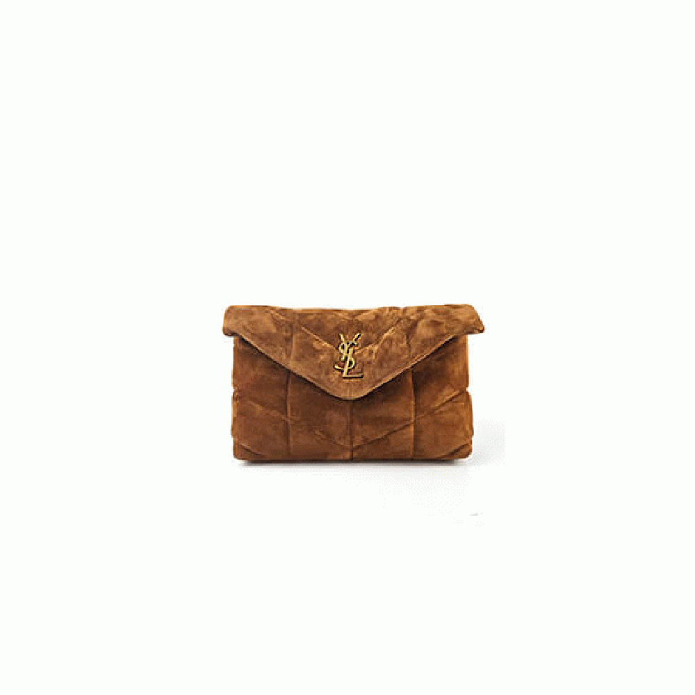 YSL Toy Puffer in suede