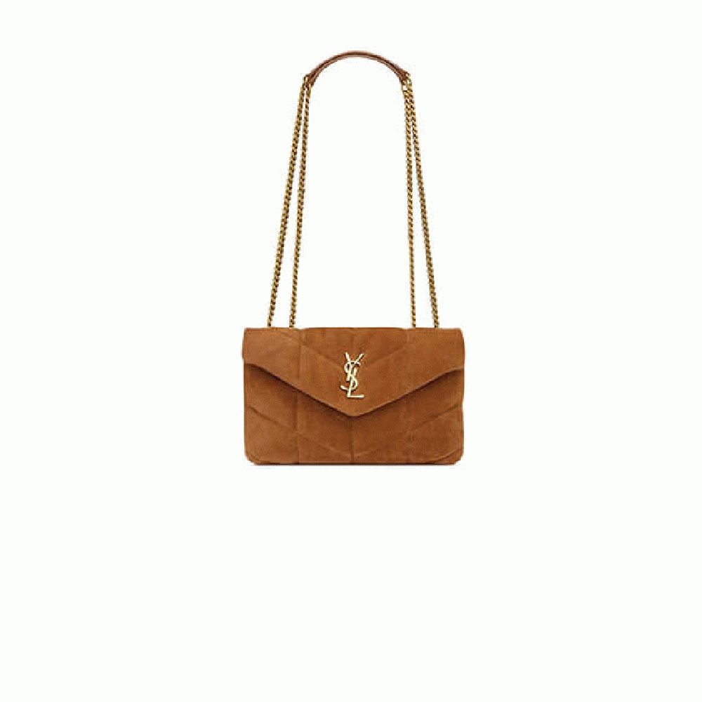 YSL Toy Puffer in suede