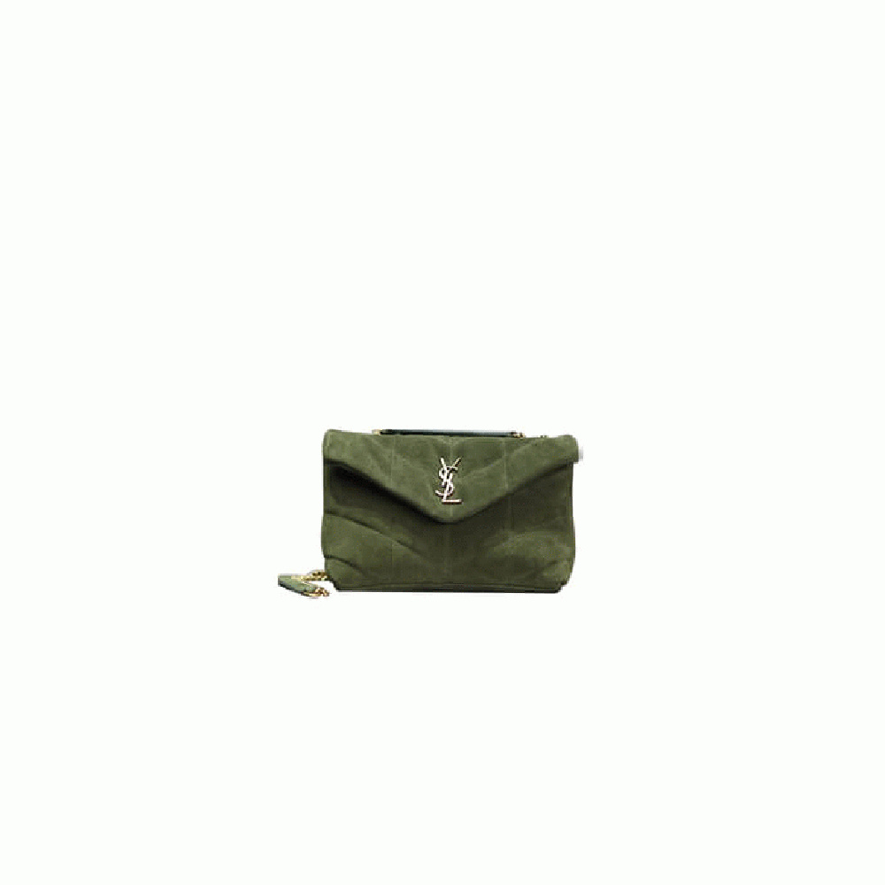 YSL Toy Puffer in suede