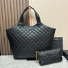 YSL ICARE MAXI SHOPPING BAG IN QUILTED LAMBSKIN(HIGH-END GRADE)