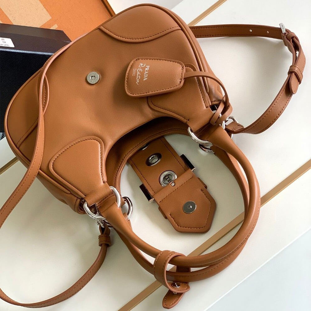 17881-6 Prada Moon padded nappa-leather bag