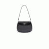 Small Prada Cleo brushed leather shoulder bag with flap