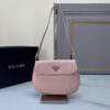 17888-2 Small Prada Cleo brushed leather shoulder bag with flap