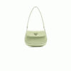 17890-1 Small Prada Cleo brushed leather shoulder bag with flap