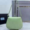 17890-3 Small Prada Cleo brushed leather shoulder bag with flap
