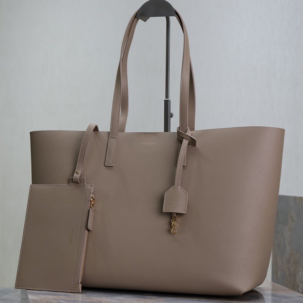 17956-3 YSL Shopping Saint Laurent leather