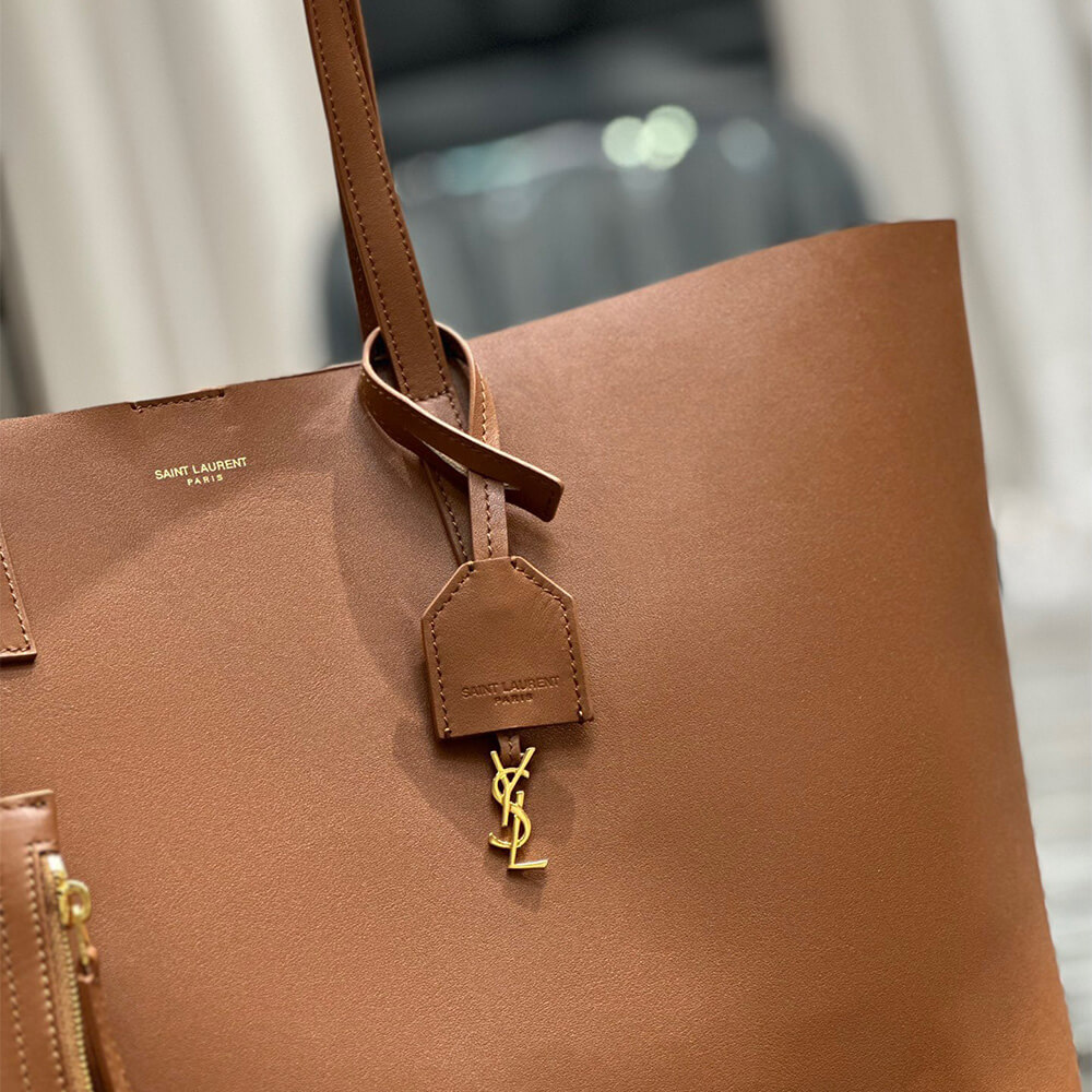 17957-5 YSL Shopping Saint Laurent leather