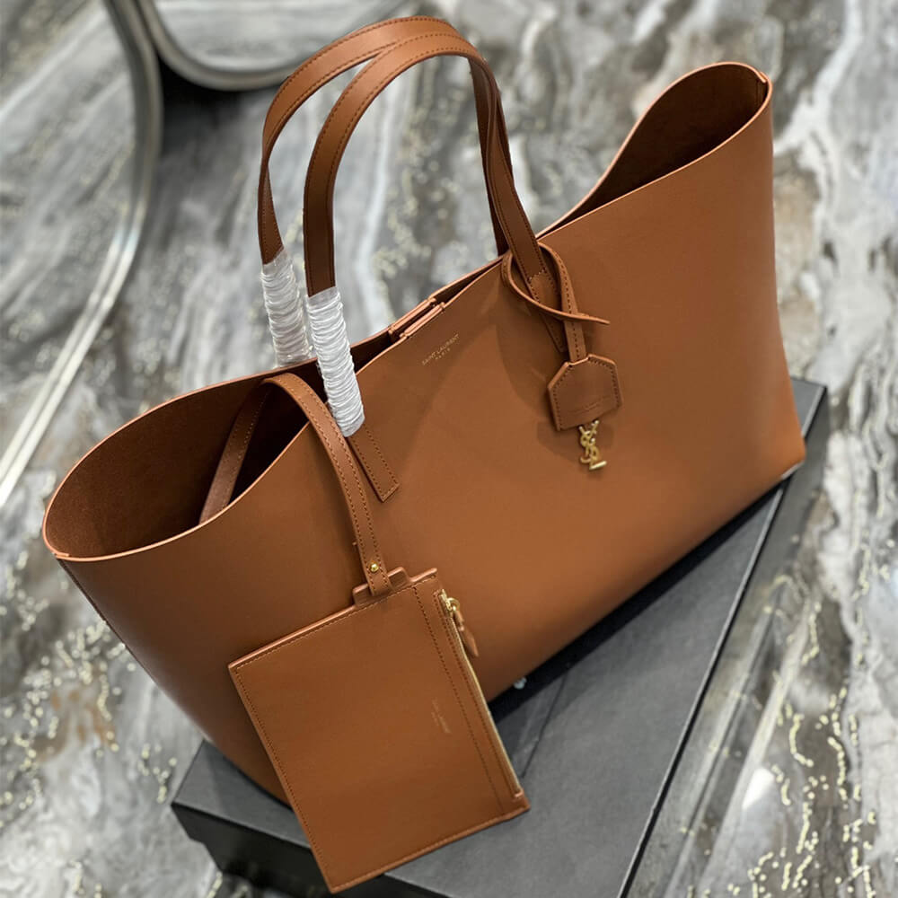 17957-7 YSL Shopping Saint Laurent leather