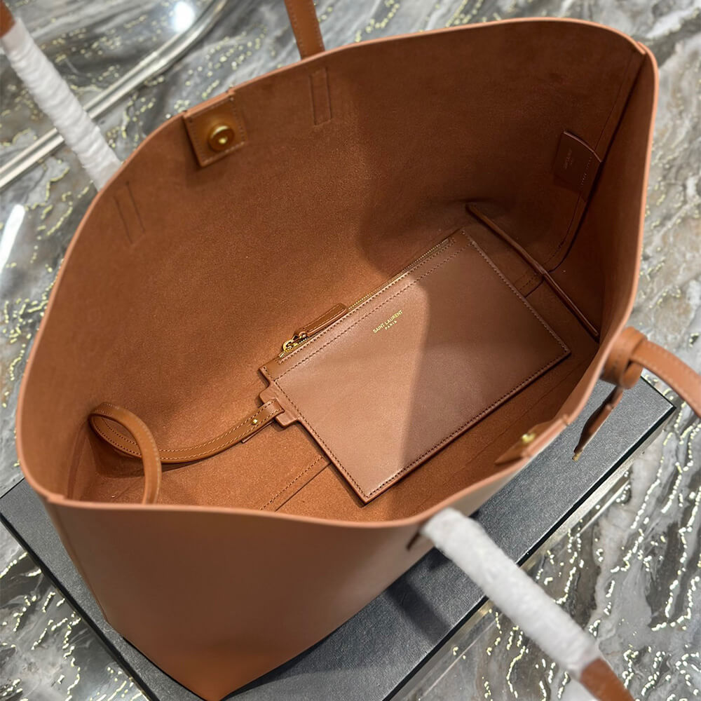 17957-8 YSL Shopping Saint Laurent leather