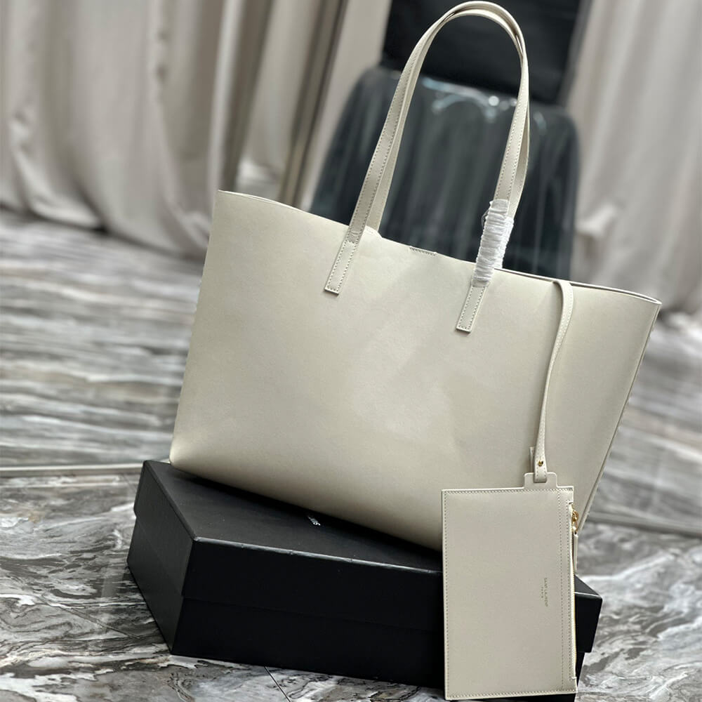 17958-4 YSL Shopping Saint Laurent leather