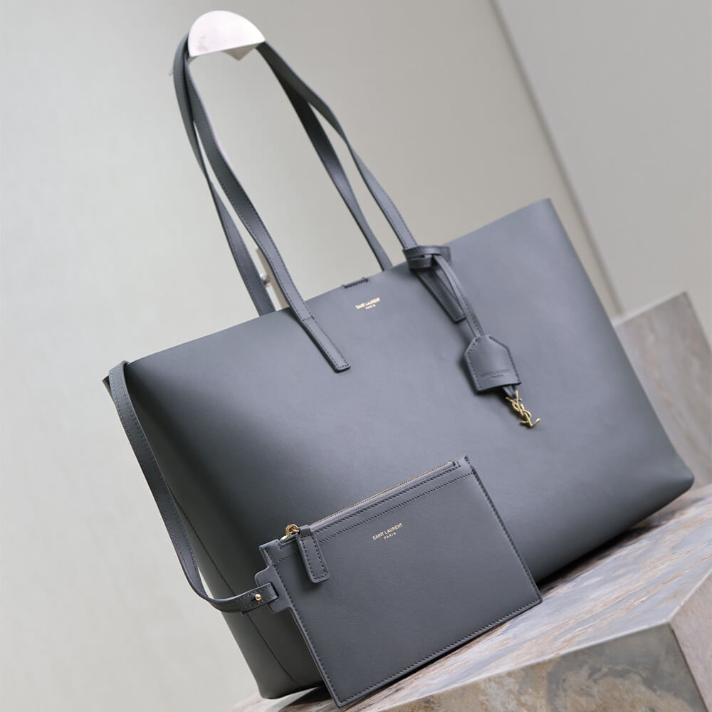 17959-3 YSL Shopping Saint Laurent leather