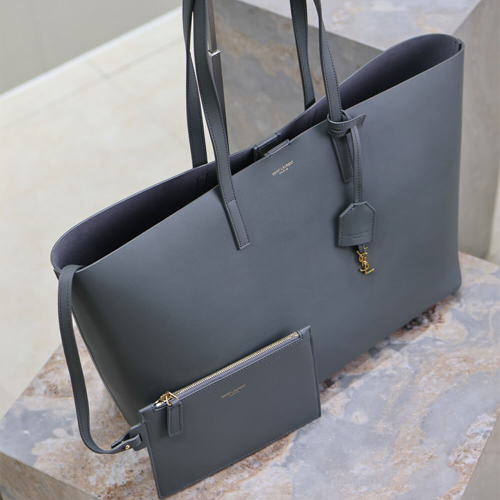 17959-7 YSL Shopping Saint Laurent leather