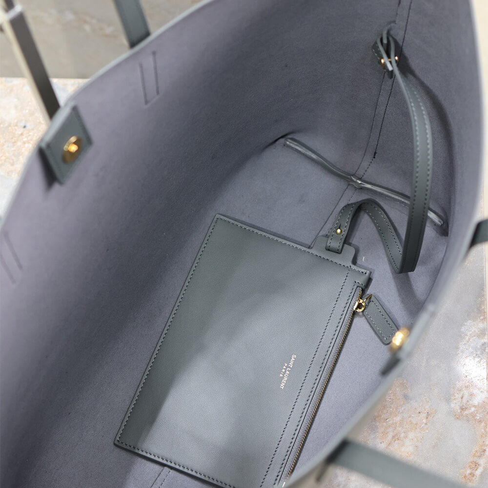 17959-8 YSL Shopping Saint Laurent leather