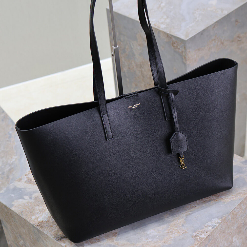 17960-6 YSL Shopping Saint Laurent leather