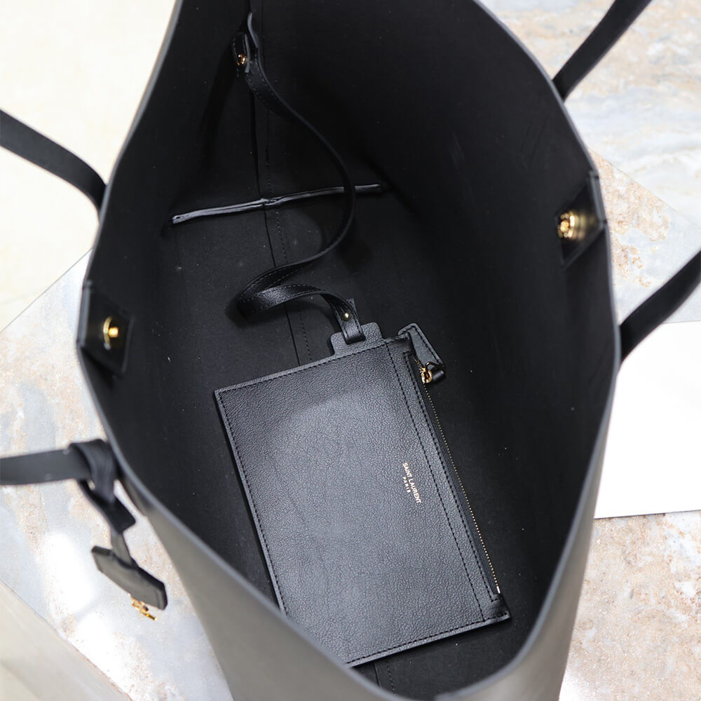 17960-8 YSL Shopping Saint Laurent leather