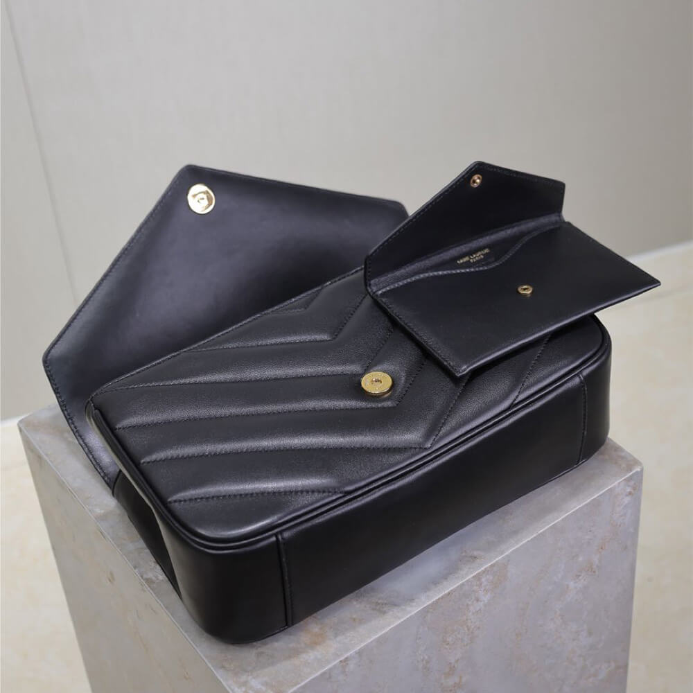 18078-7 YSL LOULOU medium in MATELASSE lambskin