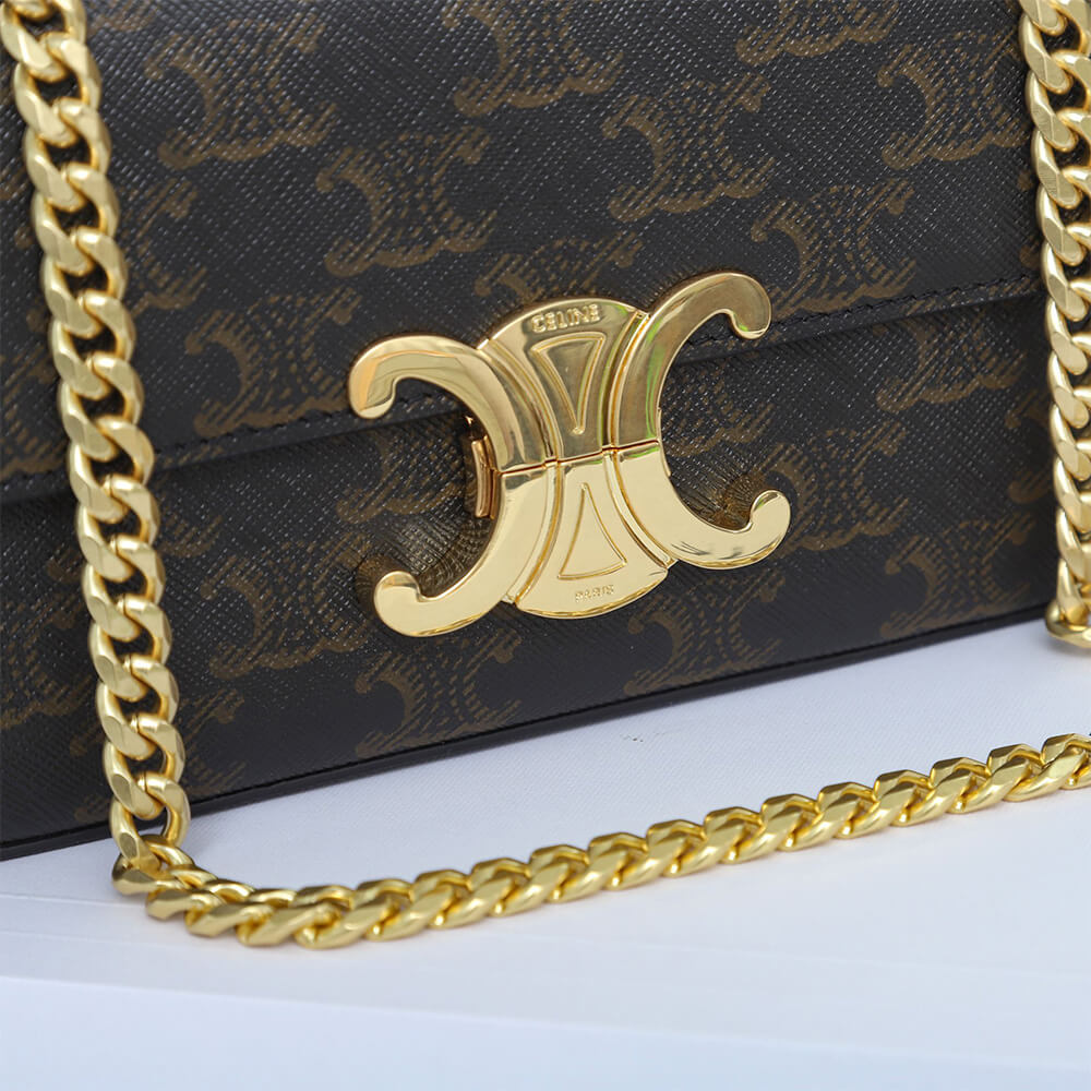 CELINE CHAIN SHOULDER BAG CLAUDE