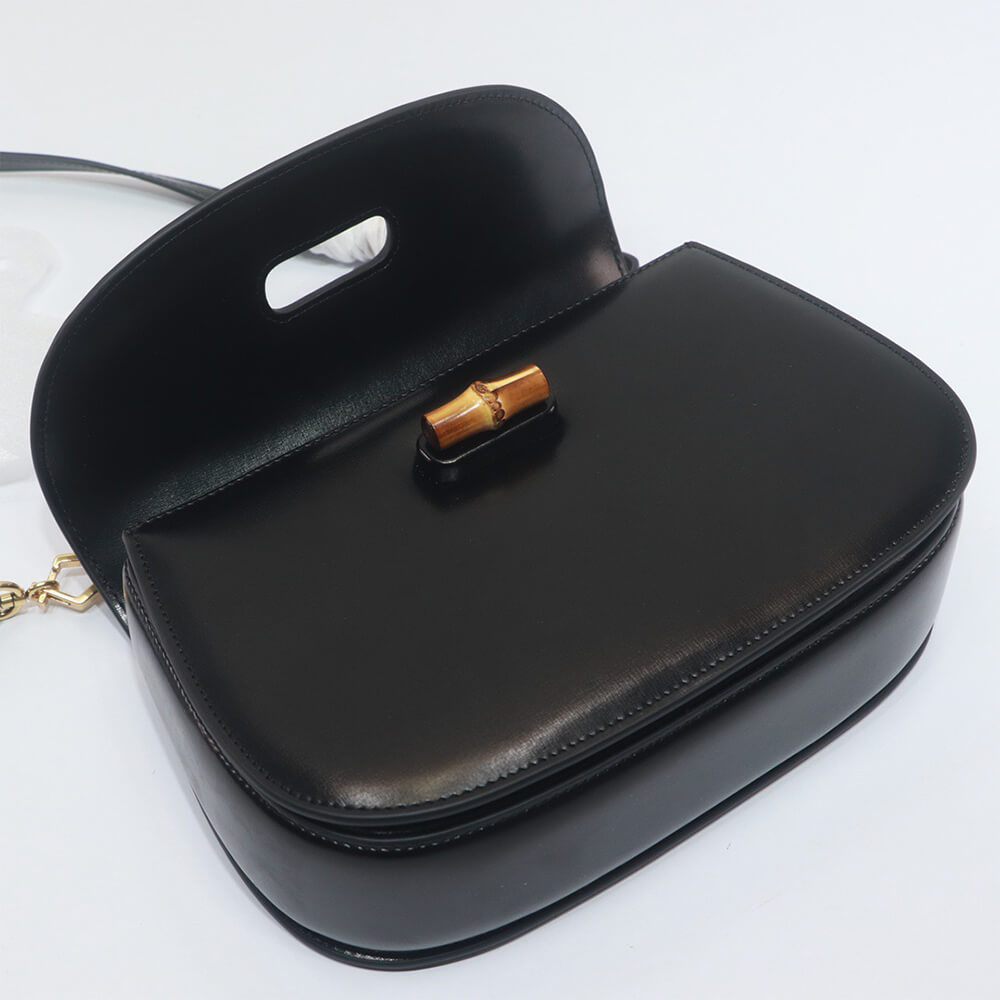 18267-7 Gucci Bamboo 1947 medium top handle bag(TAX-FREE GRADE)