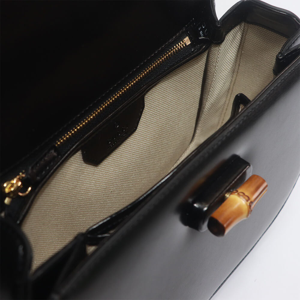 18267-8 Gucci Bamboo 1947 medium top handle bag(TAX-FREE GRADE)