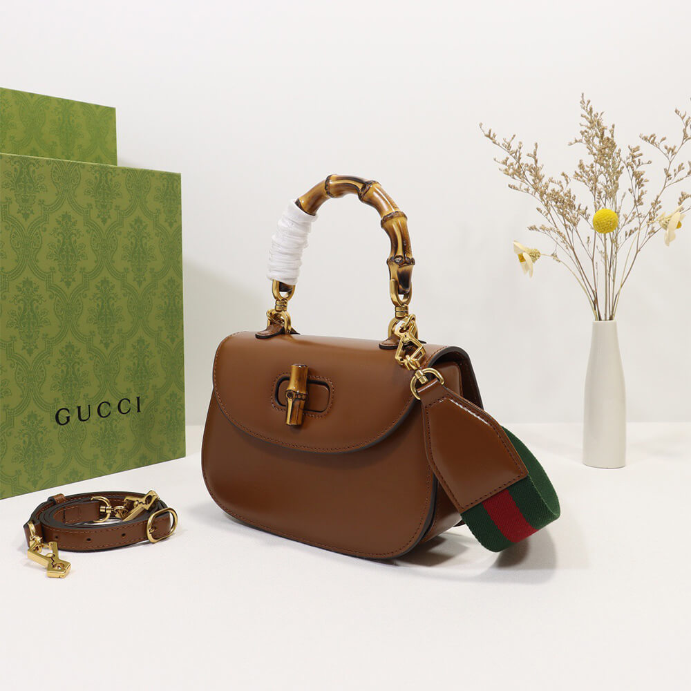 Gucci Bamboo 1947 medium top handle bag(TAX-FREE GRADE)