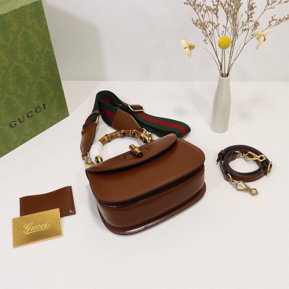 Gucci Bamboo 1947 medium top handle bag(TAX-FREE GRADE)