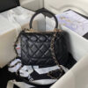 CHANEL Mini Flap Bag with Top Handle(HIGH-END GRADE)