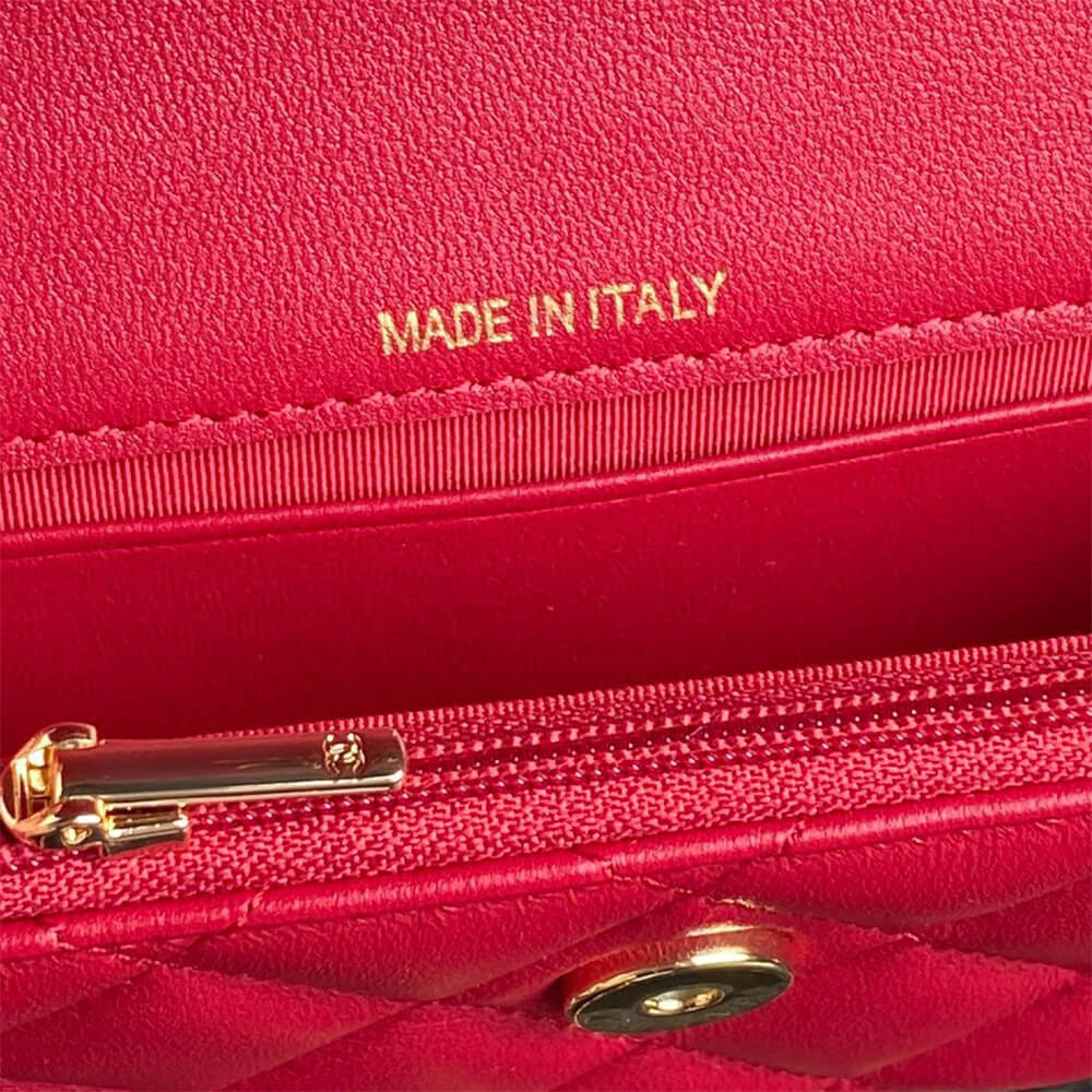 CHANEL Flap Phone Holder with Chain(HIGH-END GRADE)