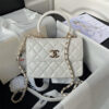 CHANEL Mini Flap Bag with Top Handle(HIGH-END GRADE)