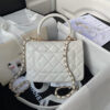 CHANEL Mini Flap Bag with Top Handle(HIGH-END GRADE)
