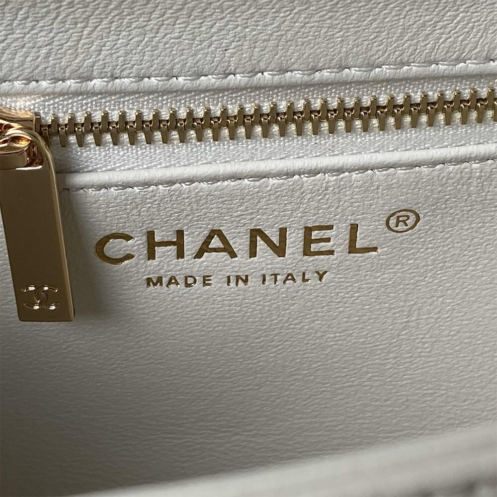 CHANEL Mini Flap Bag with Top Handle(HIGH-END GRADE)