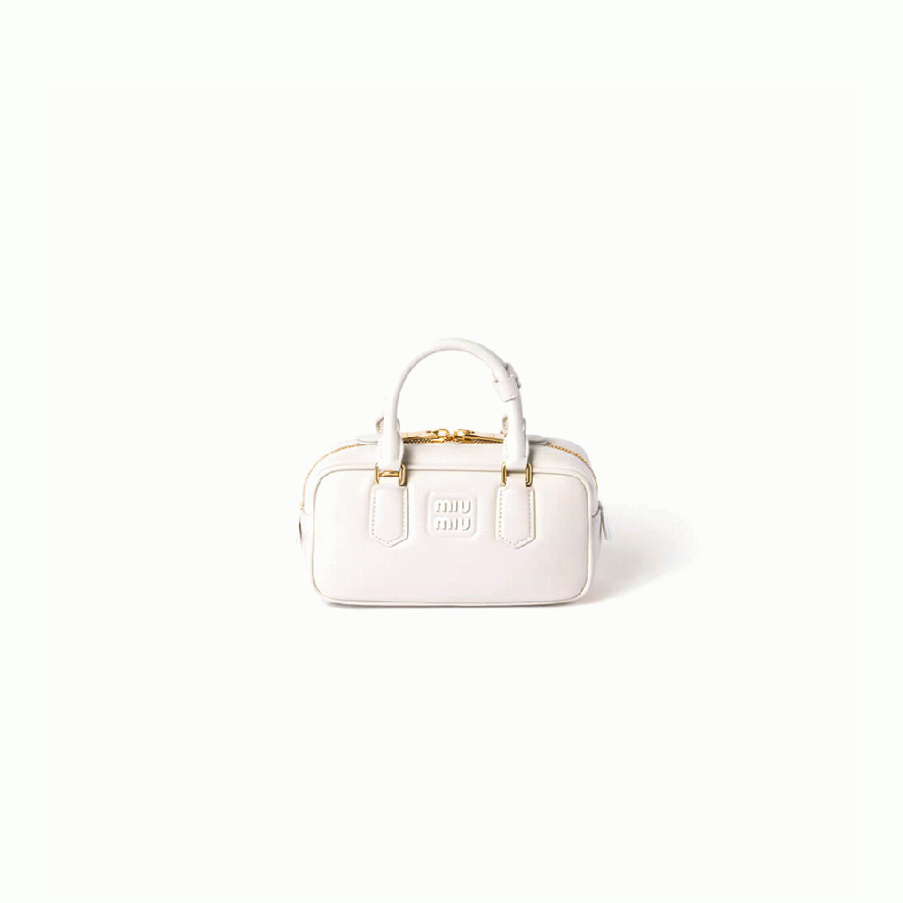 MIUMIU Large Arcadie Leather Bag(HIGH-END GRADE)
