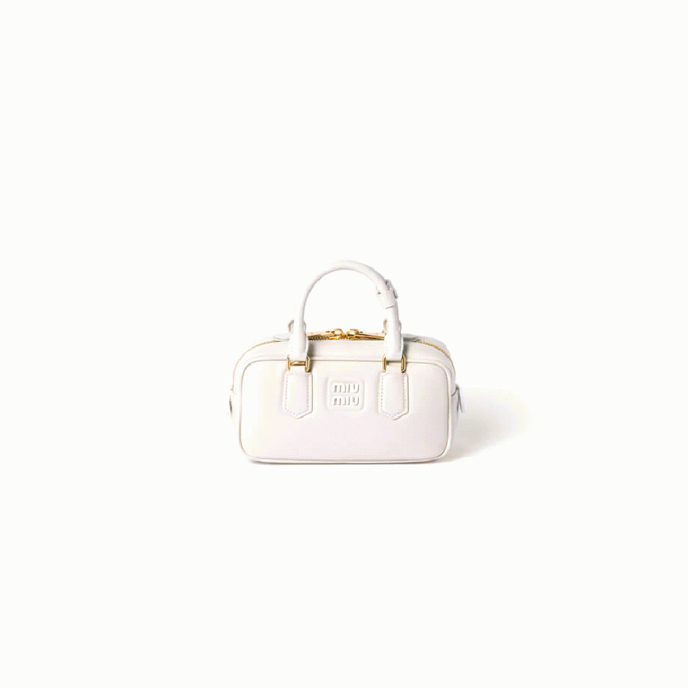 MIUMIU Medium Arcadie Leather Bag(HIGH-END GRADE)