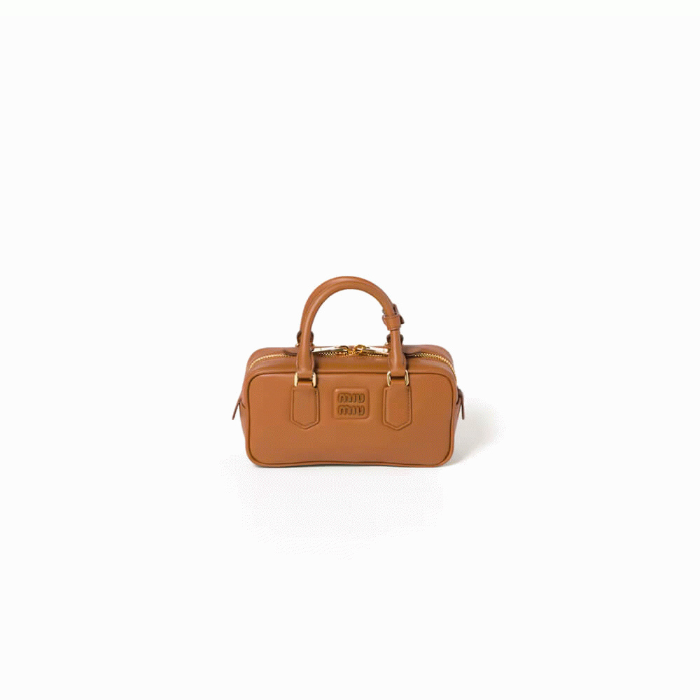 MIUMIU Medium Arcadie Leather Bag(HIGH-END GRADE)