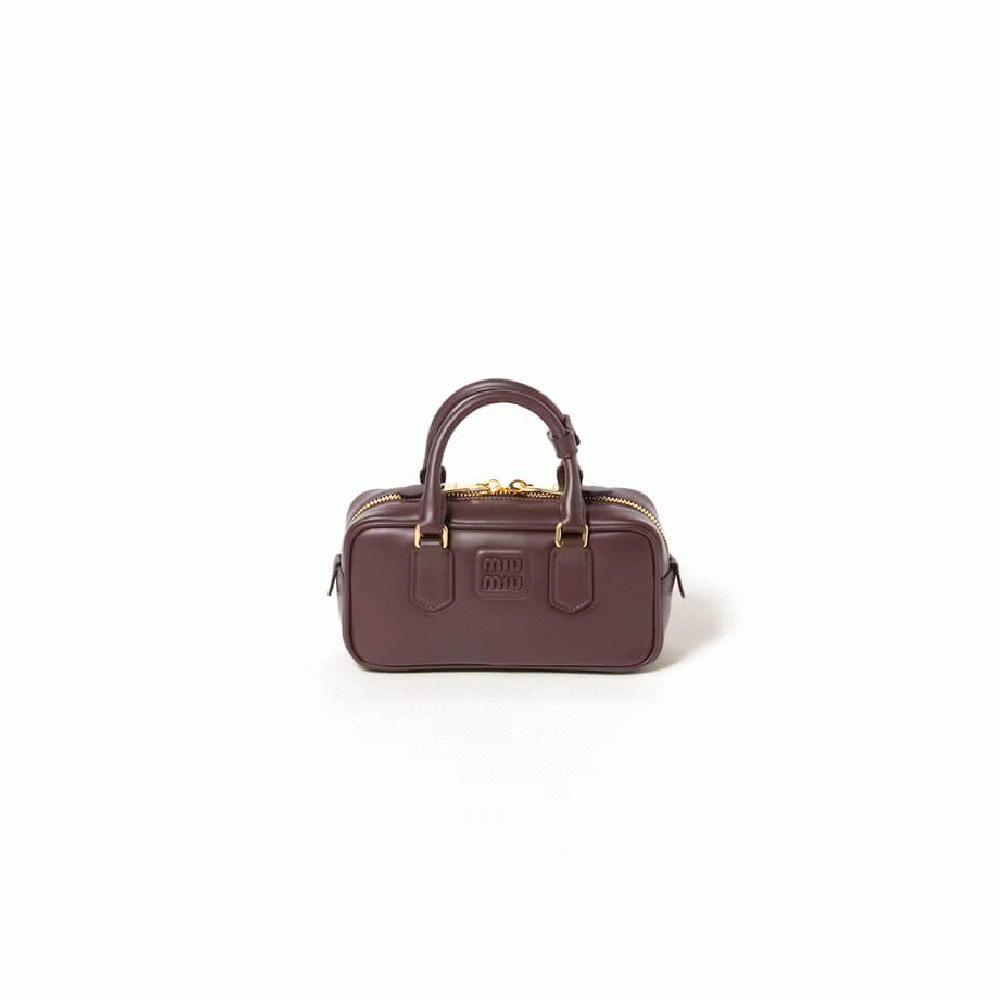 MIUMIU Medium Arcadie Leather Bag(HIGH-END GRADE)