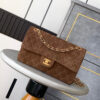 CHANEL Suede Classic Double Flap Handbag(HIGH-END GRADE)
