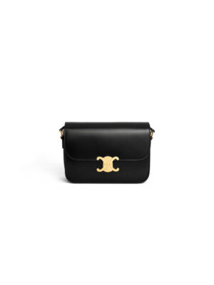 CELINE CLASSIQUE TRIOMPHE BAG IN SHINY CALFSKIN(high-end grade)