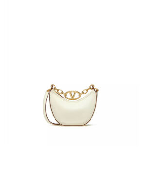VLOGO MOON MINI HOBO BAG IN NAPPA LEATHER WITH CHAIN