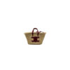 CELINE CLASSIC RAFFIA AND CALFSKIN