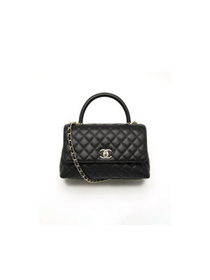 CHANEL LARGE FLAP BAG WITH TOP HANDLE(TAX-FREE GRADE)