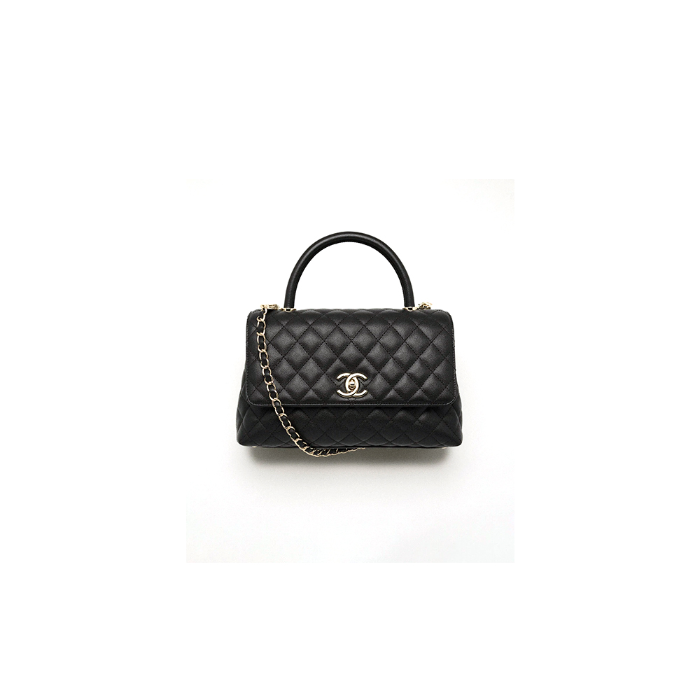 CHANEL LARGE FLAP BAG WITH TOP HANDLE(TAX-FREE GRADE)