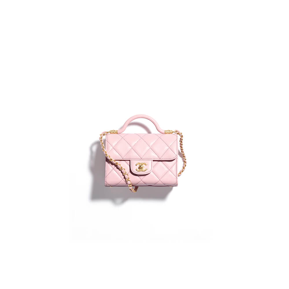MINI FLAP BAG WITH TOP HANDLE