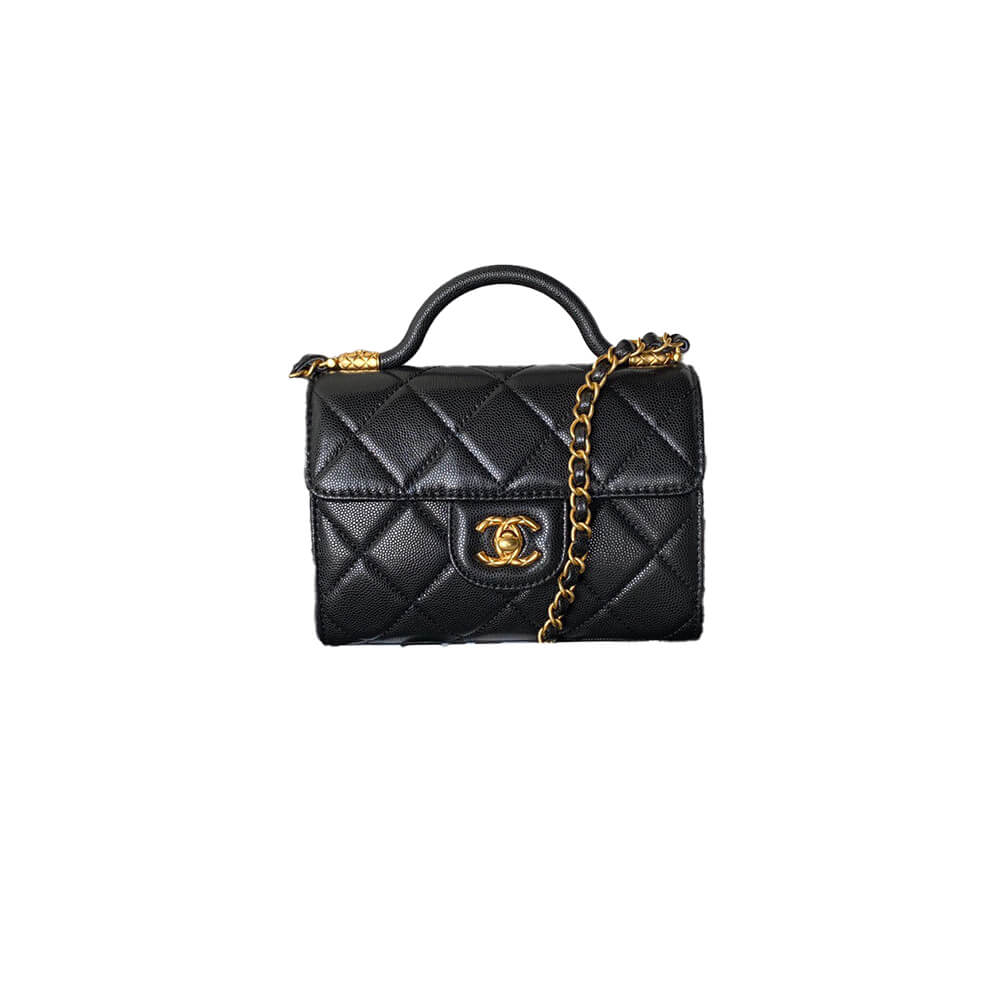 Small FLAP BAG WITH TOP HANDLE