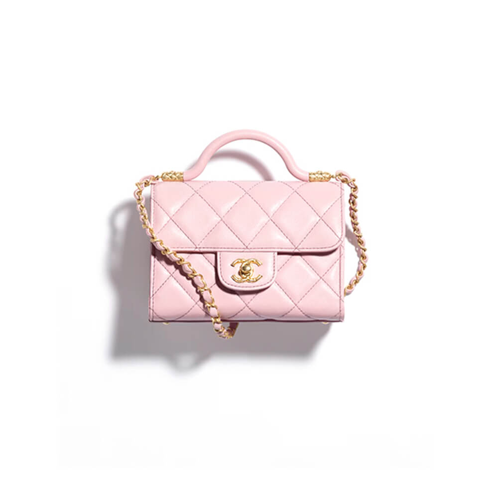 Small FLAP BAG WITH TOP HANDLE