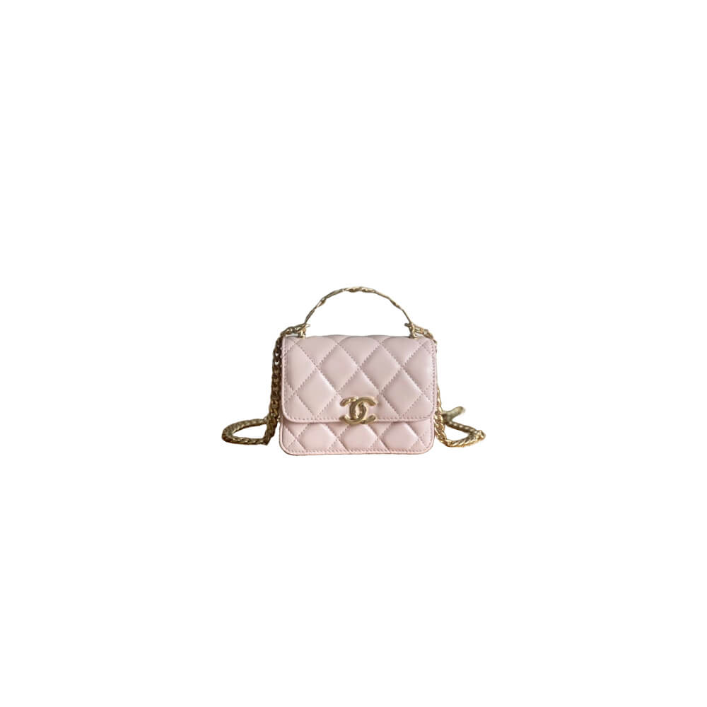 Chanel mini flap with top handle(HIGH-END GRADE)