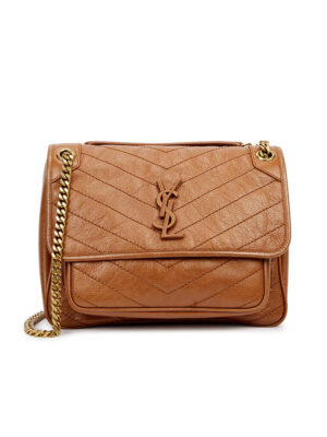 SAINT LAURENT NIKI MEDIUM IN CRINKLED VINTAGE LEATHER
